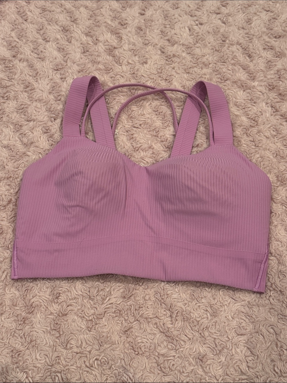 Lululemon Women’s Ribbed Strappy Bralette - Lavender